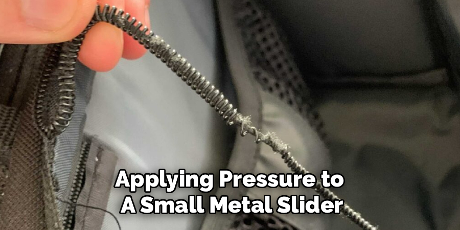 Applying Pressure to
A Small Metal Slider