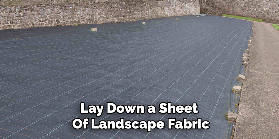 Lay Down a Sheet
Of Landscape Fabric