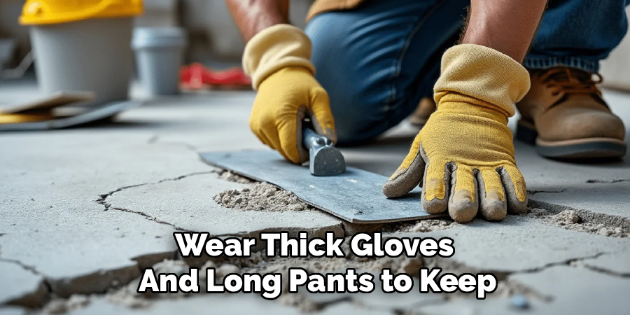 Wear Thick Gloves
And Long Pants to Keep