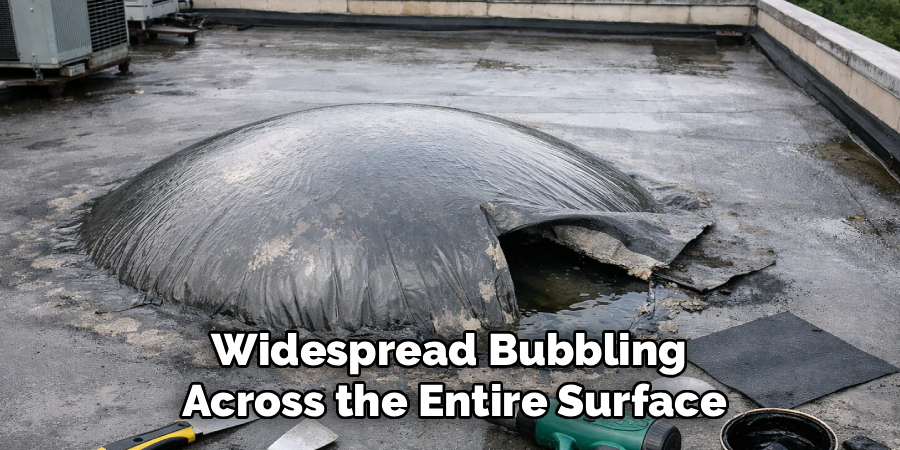 Widespread Bubbling
Across the Entire Surface