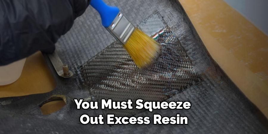 You Must Squeeze
Out Excess Resin