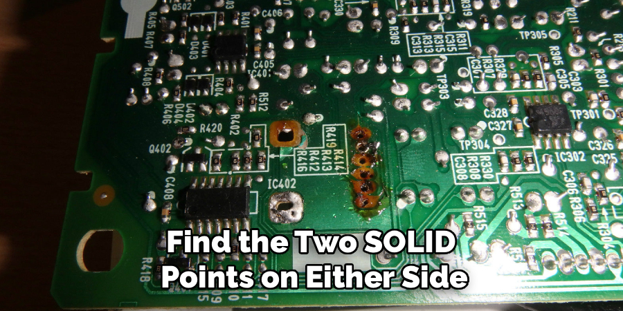 Find the Two SOLID
Points on Either Side