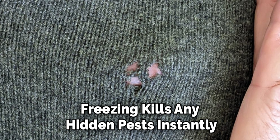 Freezing Kills Any
Hidden Pests Instantly