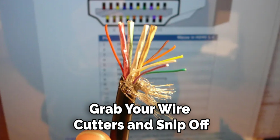 Grab Your Wire
Cutters and Snip Off