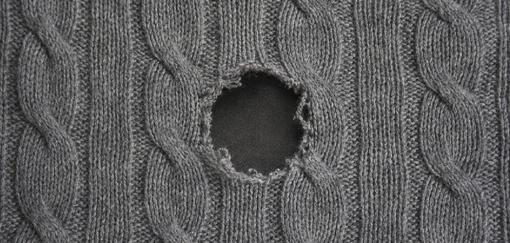 How to Repair Hole in Cashmere Sweater