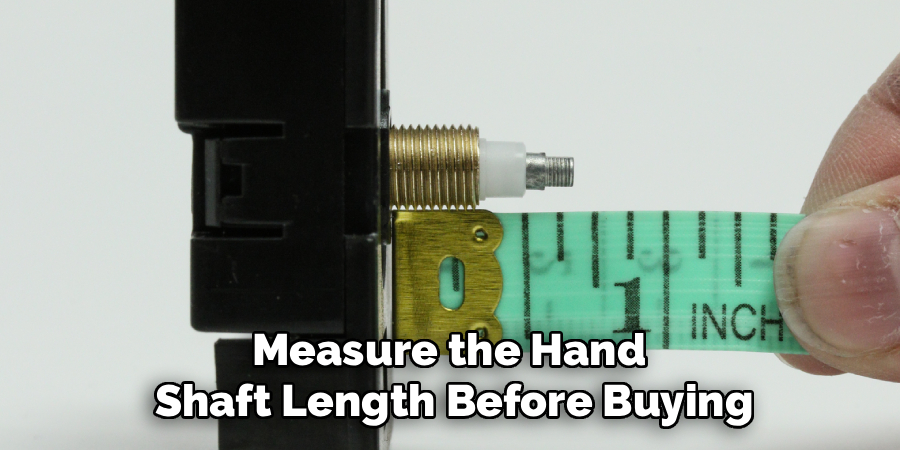 Measure the Hand
Shaft Length Before Buying