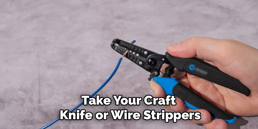Take Your Craft 
Knife or Wire Strippers