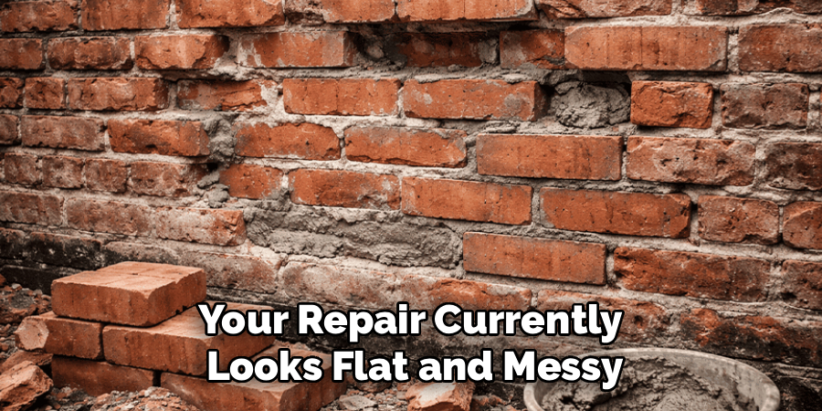 Your Repair Currently
Looks Flat and Messy