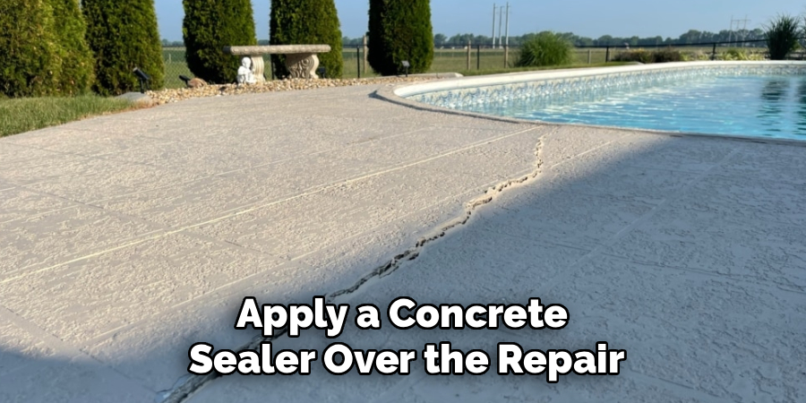 Apply a Concrete
Sealer Over the Repair