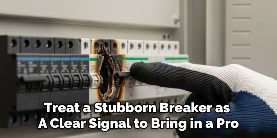 Treat a Stubborn Breaker as
A Clear Signal to Bring in a Pro