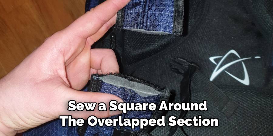 Sew a Square Around
The Overlapped Section